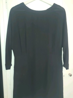 Mango minimal short black dress like new