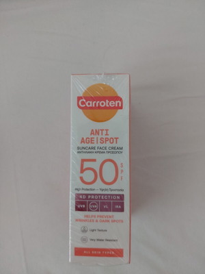 Carroten Anti Age Suncare Face Cream 50ml pack of 3 new