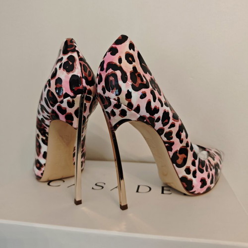 Casadei high heels new, 13cm heel, size 39.5, leather and suede