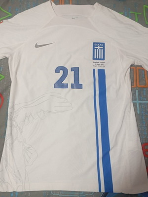 Φανέλα Εθνικής Ελλάδος Κώστας Τσιμίκας match issue καινούργιο