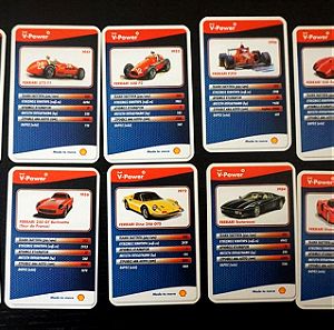 Συλλεκτικές κάρτες αυτοκινήτων Shell V-Power