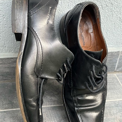 Marco O’Polo men's shoes used, leather derby, size 41, black