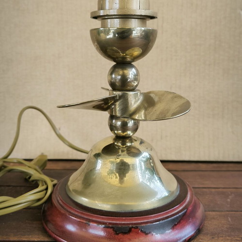 Bronze table nautical lamp ''Propeller'' used