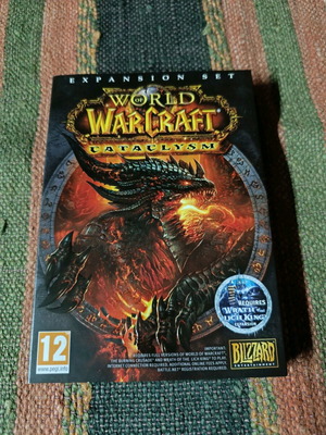World of Warcraft Cataclysm used, collectible PC game box