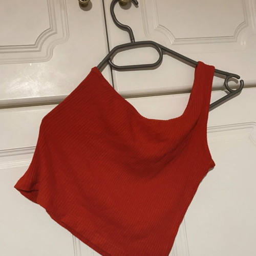 Red one-shoulder blouse like new by Ths Fashion