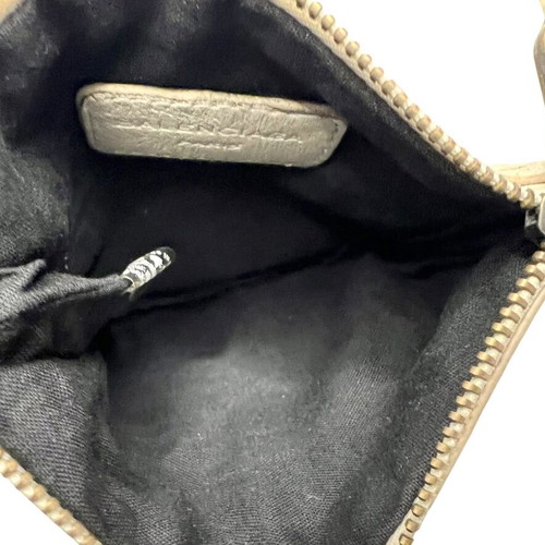 Balenciaga City cloth coin wallet used, beige