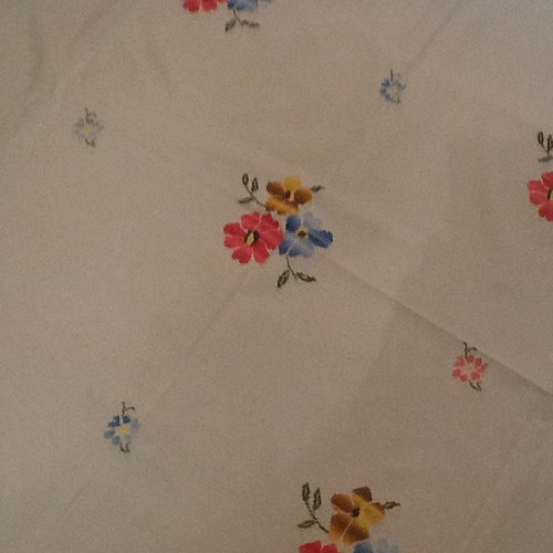 Woven Cretan Tablecloth 1.60m x 1.60m like new