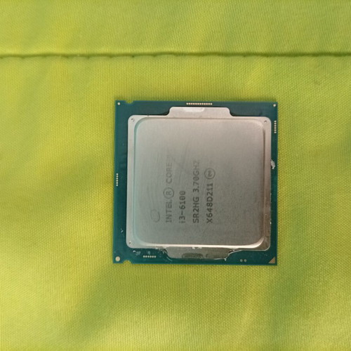Intel Core i3-6100 processor used, 3.70GHz, LGA 1151