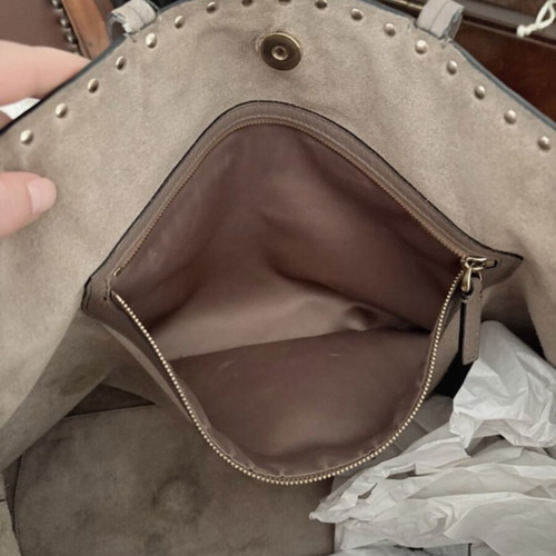 Valentino Garavani Rockstud hobo bag used beige