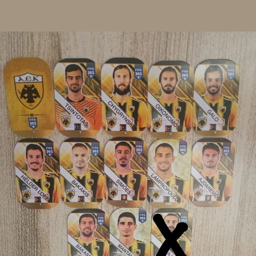 AEK Fifa Adrenalyn 2019 caps used