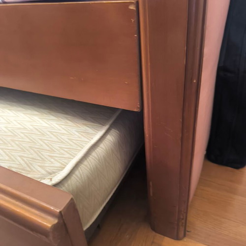 Sofa bed with sliding second bed used