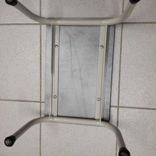 Professional Examination Bed with Anti-Slip Footstool like new, black