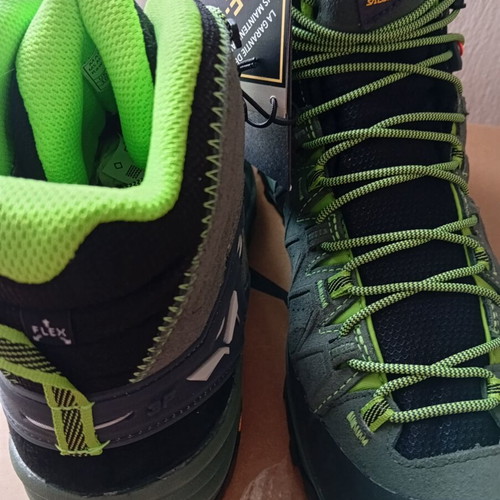 Salewa MS Alp Trainer 2 Mid GTX hiking boots new, green, size 44.5