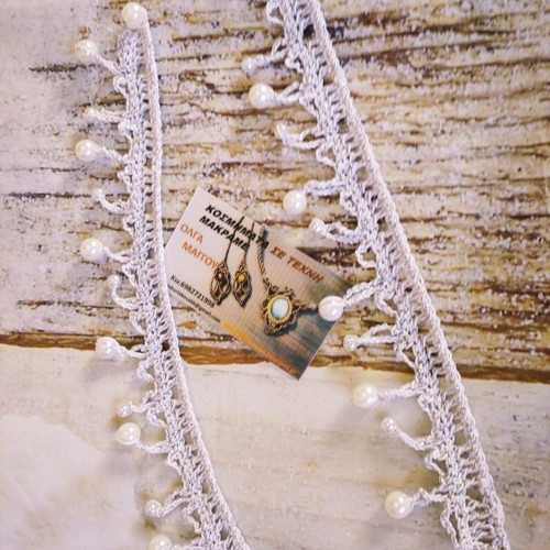 Barefoot foot jewelry white color, new, with pearl