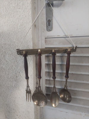 Antique set cutlery like new, wall decoration