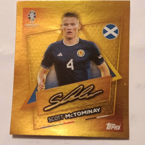 Euro Topps 2024 Gold sp-s SCO sticker like new