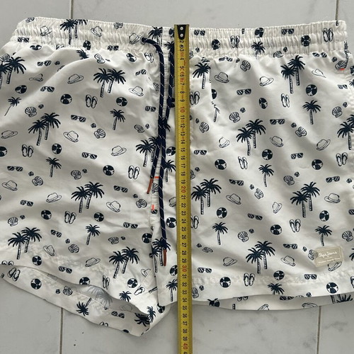 Pepe Jeans men's swim shorts size L, white