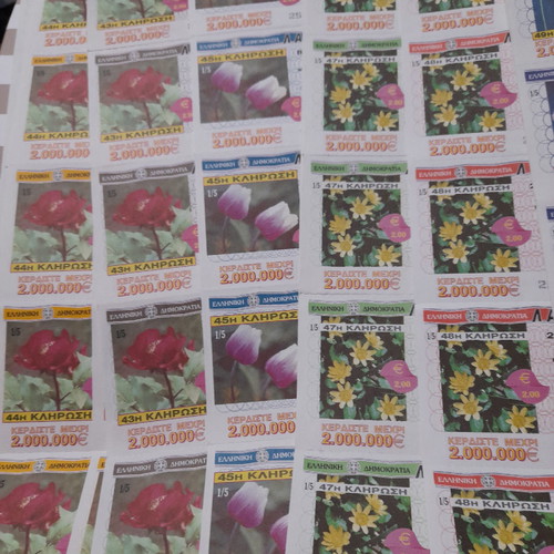 Laiko Lottery Collection 2005 used with wildflower images