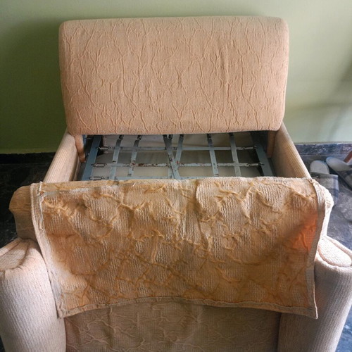 Sofa with foldable bed used