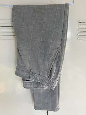 Zara checked pants gray XL used