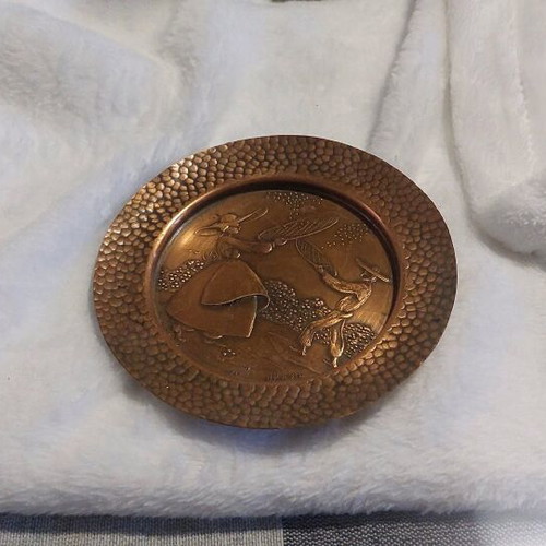 Copper engraving plates solid African 10cm like new