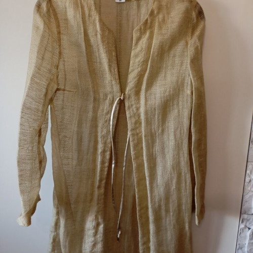 Summer jacket linen with gold thread like new, size S