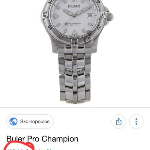 Buler Quartz 38mm waterproof watch with sapphire and strong lume