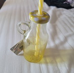 Glass with straw 200ml new