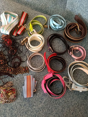 Elastic and leather belts like new, size 75