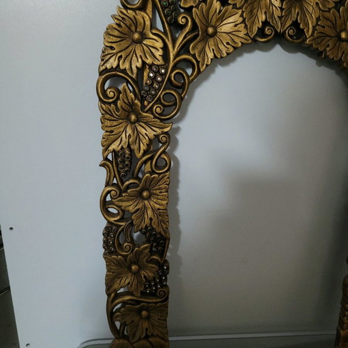 Vintage mirror frame with strass