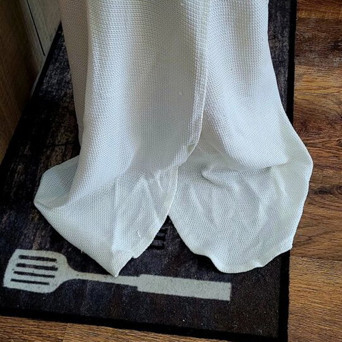 White Indigo vest like new, asymmetric design