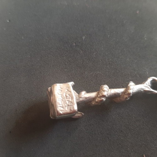 Metal Hammer necklace new, metal, collectible