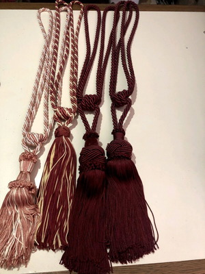 Curtain tiebacks new, pack of 4 pieces