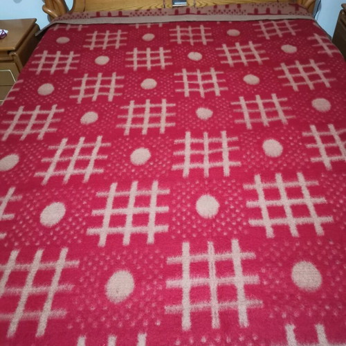 Wool blankets double, new, pack of two, 1.85×1.85 m