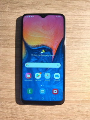 Samsung A10 used with scratches, blue, 32GB, Android