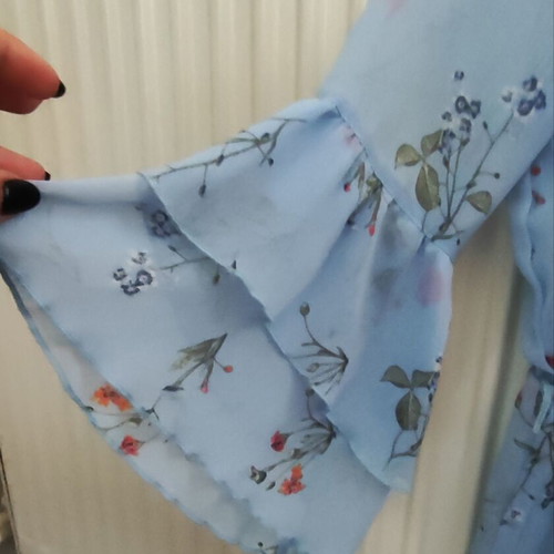 One-piece shorts for girl 8-9 years with special sleeve, like new, turquoise, H&M