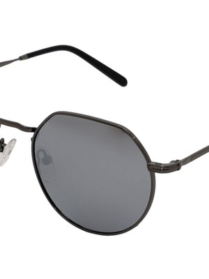Funky Buddha Unisex Sunglasses Silver Metal Frame and Silver Grey Mirror Lens FBS2031/003 New