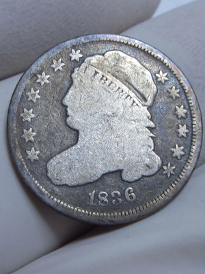 USA 1836 Silver Dime μεταχειρισμένο, Αμερική ασημένιο