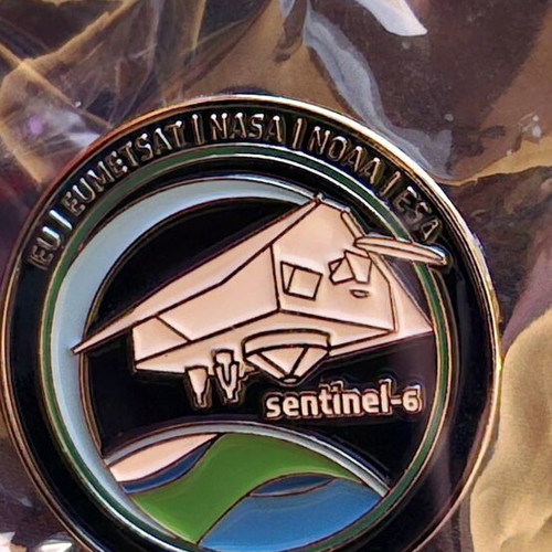 Sentinel-6 ESA collectible pin pack of 2 new