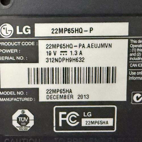 LG 22MP65HQ-P 21.5" IPS LED Full HD Monitor