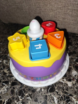 Fisher Price Educational Birthday Cake toy used