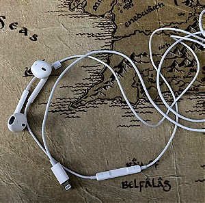 Apple EarPods Earbuds Handsfree με Βύσμα Lightning Λευκό