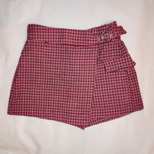 Bershka Skort used, dark pink, size 36/XS