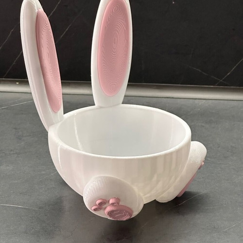 Easter basket bowl in bunny shape new