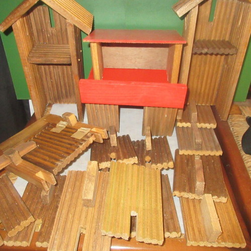 Wooden Western Fort 70s new for 1/32 soldiers