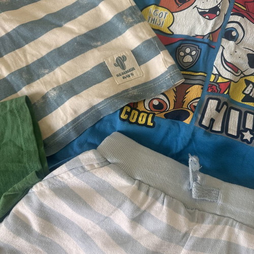 Boys summer clothing bundle used by Sinsay with Paw Patrol game