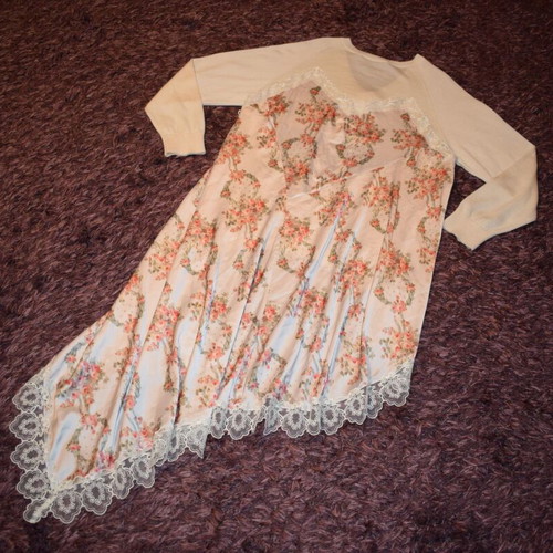 Simone Rocha top asymmetrical, like new, silk/wool, size M