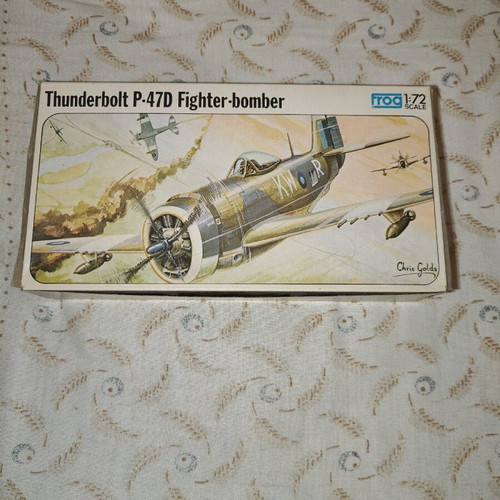 Frog model Thunderbolt P-47D Fighter plastic kit used