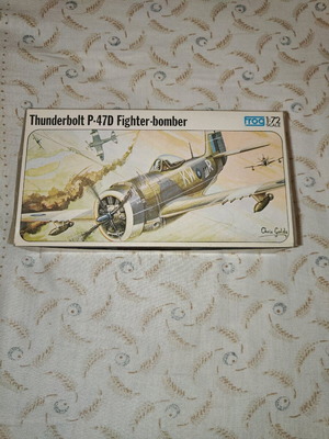 Frog model Thunderbolt P-47D Fighter plastic kit used
