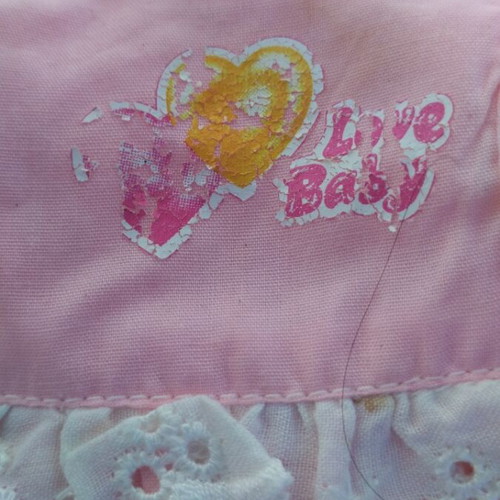 Dress for large doll used, pink